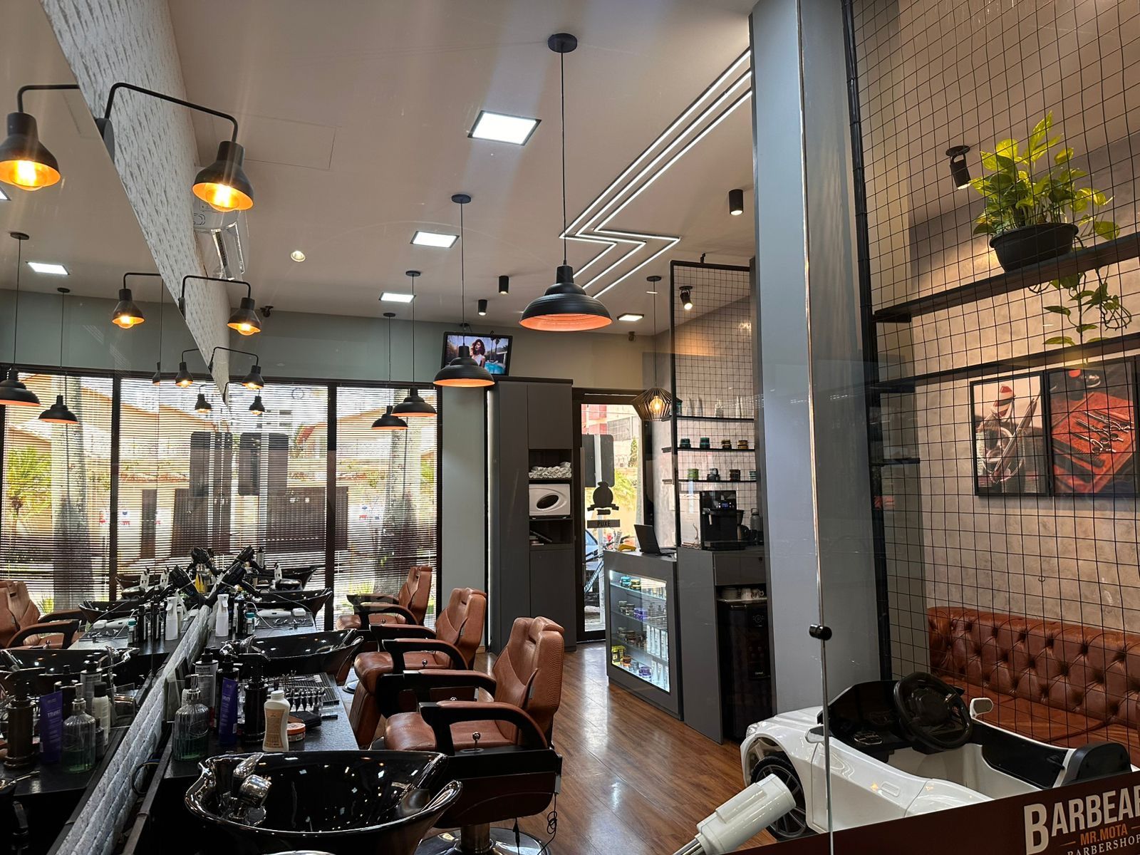 Salão da barbearia